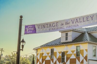 Vintage in the Valley in Strasburg, VA, featuring antique vendors, handmade goods, and festivalgoers enjoying the spring sunshine.